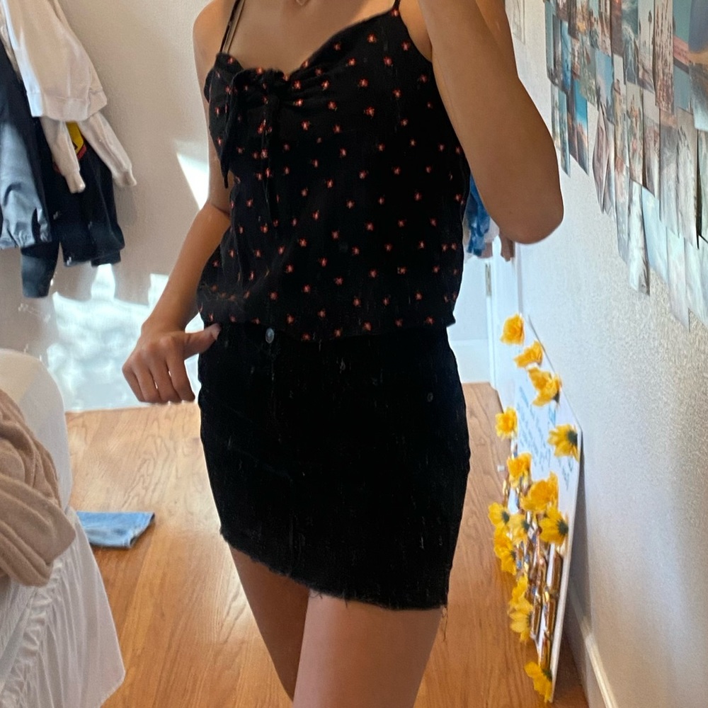 brandy melville floral tank